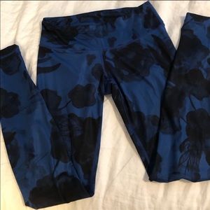 Lululemon Wunder Under Full length floral leggings